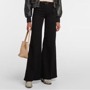 Frame Le Palazzo High Rise Flare Wide Leg Stretch Denim Jeans Size 30 Like New